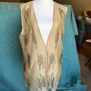 Cold water Creek Beaded Vest